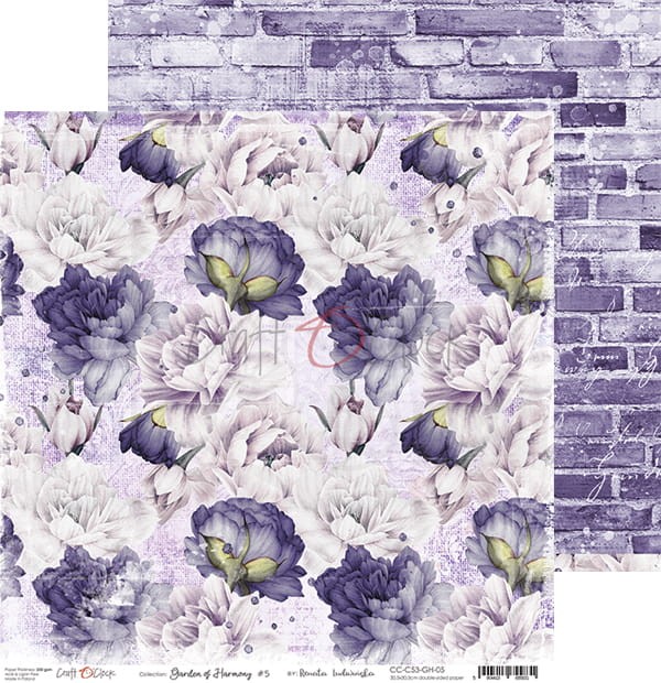 Zestaw papierów 30x30 Garden of Harmony CC-C53-GH-00 Craft O'Clock