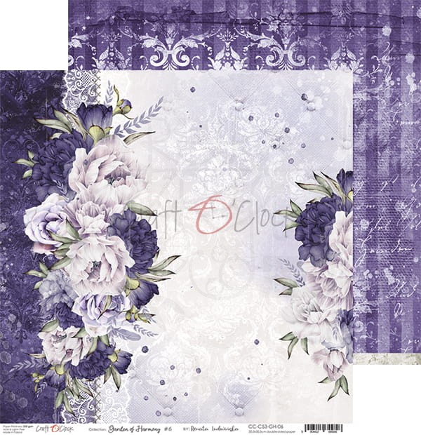 Zestaw papierów 30x30 Garden of Harmony CC-C53-GH-00 Craft O'Clock
