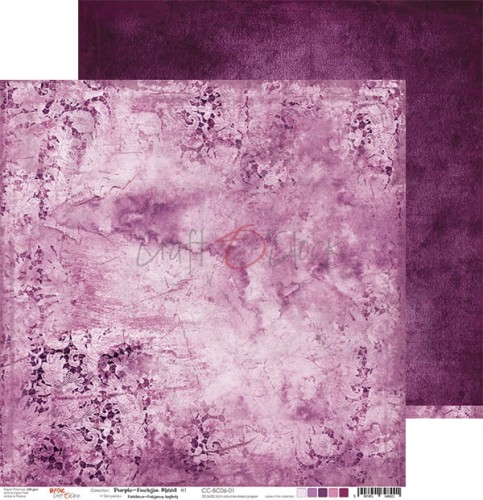 Zestaw papierów 30x30 Basic 06 Purple-Fuchsia Mood CC-ZD-BC06