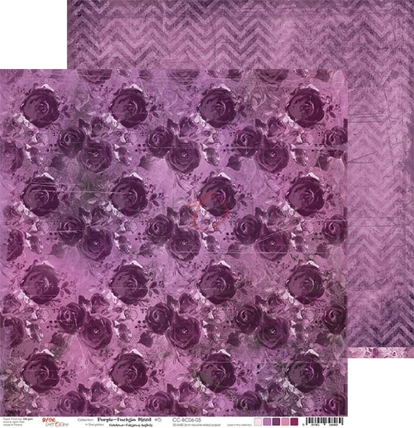 Zestaw papierów 30x30 Basic 06 Purple-Fuchsia Mood CC-ZD-BC06