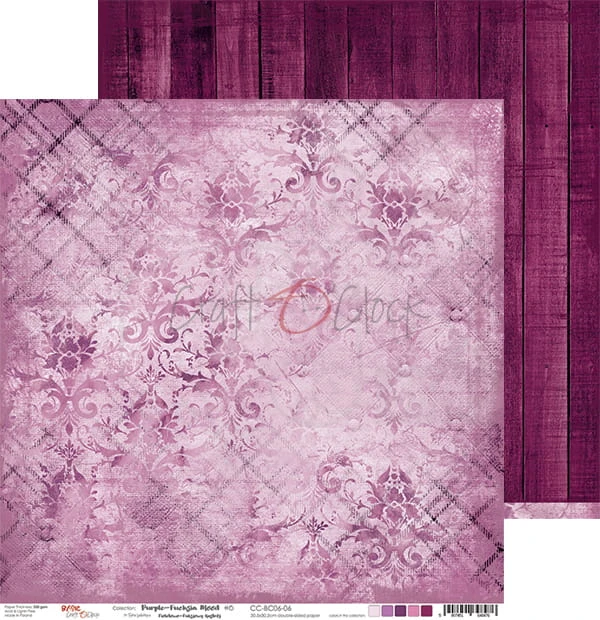 Zestaw papierów 30x30 Basic 06 Purple-Fuchsia Mood CC-ZD-BC06