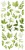 Zestaw dodatków do wycięcia 01 15x30cm liście CC-BC-L-01 Craft O'Clock