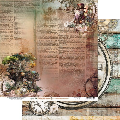 Zestaw papierów 20x20 Steampunk Dream AA-SD-08 Alchemy of Art