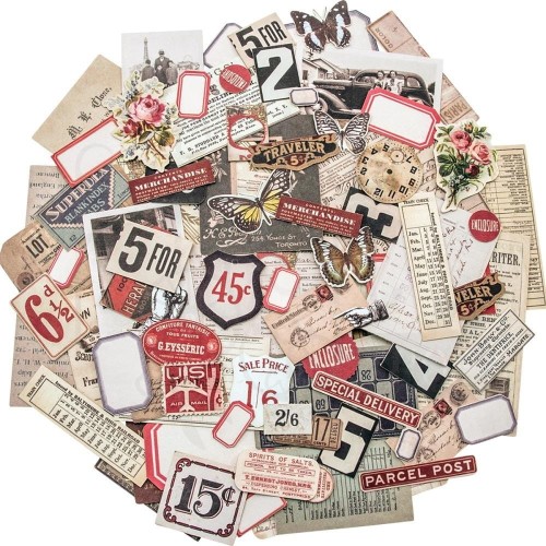Ozdoby papierowe Idea-Ology Snippets Ephemera TH93564 Tim Holtz