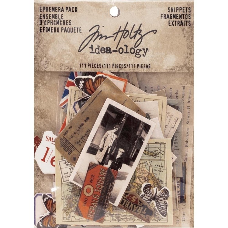 Ozdoby papierowe Idea-Ology Snippets Ephemera TH93564 Tim Holtz