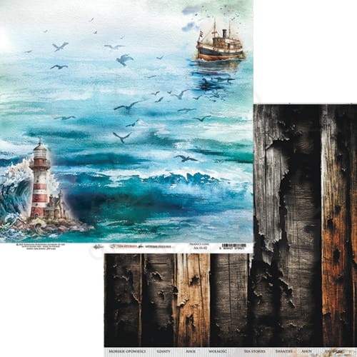 Zestaw papierów 20x20 Sea Stories AA-SS-08 Alchemy of Art