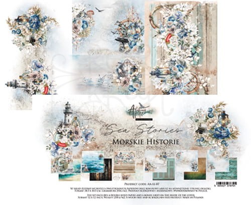 Zestaw papierów 30x30 Sea Stories AA-SS-07 Alchemy of Art