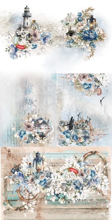 Zestaw papierów 30x30 Sea Stories AA-SS-07 Alchemy of Art