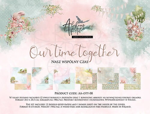Zestaw papierów 20x20 Our Time Together AA-OTT-08 Alchemy of Art