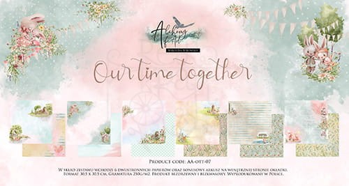Zestaw papierów 30x30 Our Time Together AA-OTT-07 Alchemy of Art