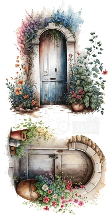 Papier 15x30 elementy do wycinania Doors Drzwi AA-DOORS-01 Alchemy of Art