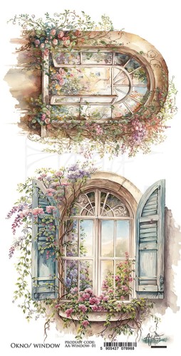Papier 15x30 elementy do wycinania Window Okno AA-WINDOW-01 Alchemy of Art