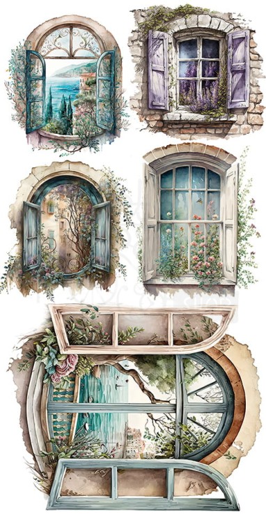 Papier 15x30 elementy do wycinania Window Okno AA-WINDOW-01 Alchemy of Art
