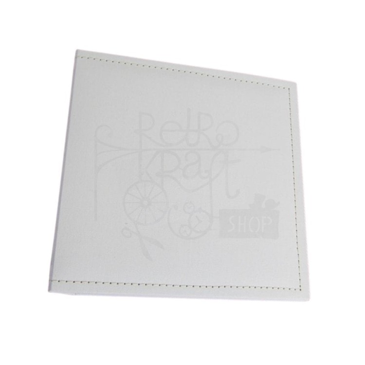 Album Bazyliszek 16x16 biały z przeszyciami Eco Scrapbooking