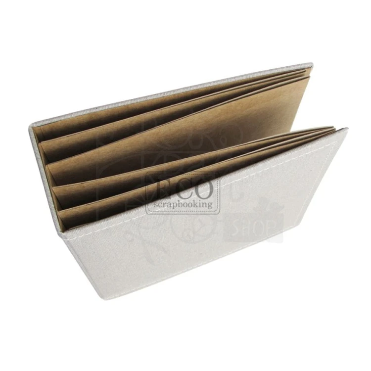 Album Bazyliszek 16x16 kraft z przeszyciami Eco Scrapbooking