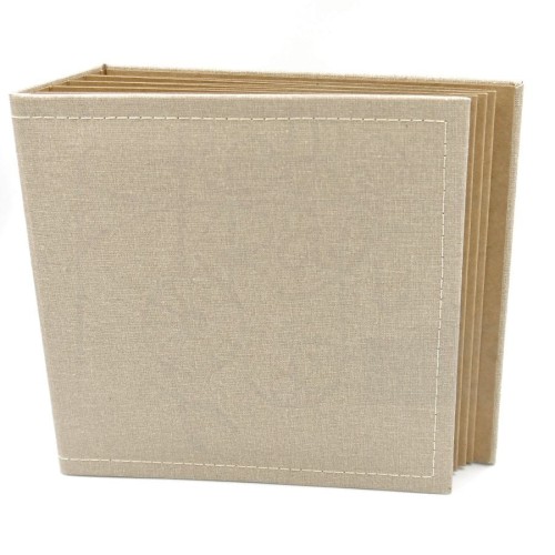 Album Bazyliszek 16x16 kraft z przeszyciami Eco Scrapbooking