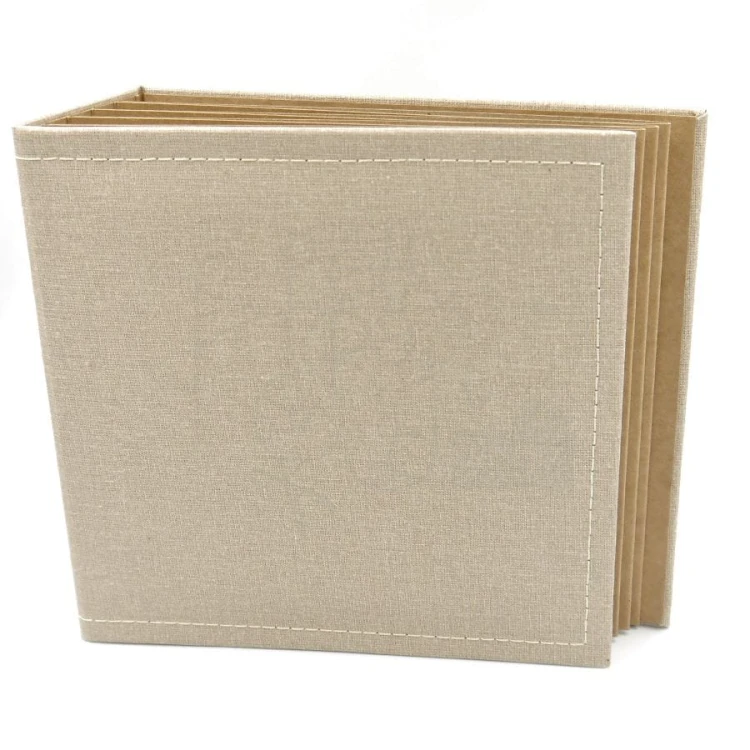 Album Bazyliszek 16x16 kraft z przeszyciami Eco Scrapbooking