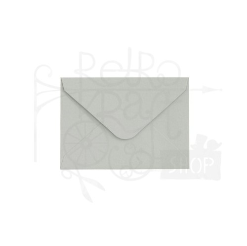 Koperta 7x10cm gładki jasnoszary satynowany Galeria Papieru