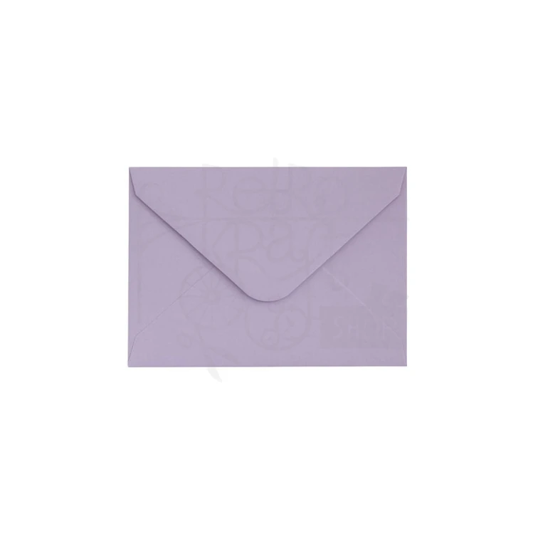 Koperta 7x10cm gładki lawendowy satynowany Galeria Papieru