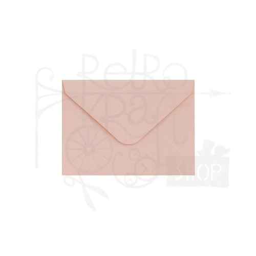 Koperta 7x10cm gładki pudrowy róż satynowany Galeria Papieru