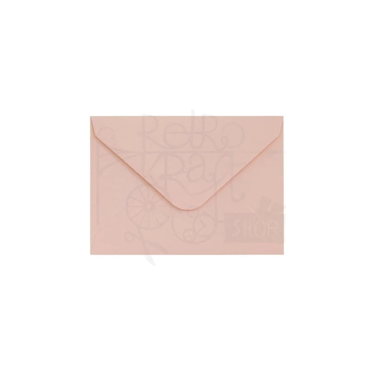 Koperta 7x10cm gładki pudrowy róż satynowany Galeria Papieru