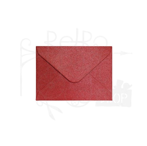 Koperta 7x10cm Pearl czerwony Galeria Papieru