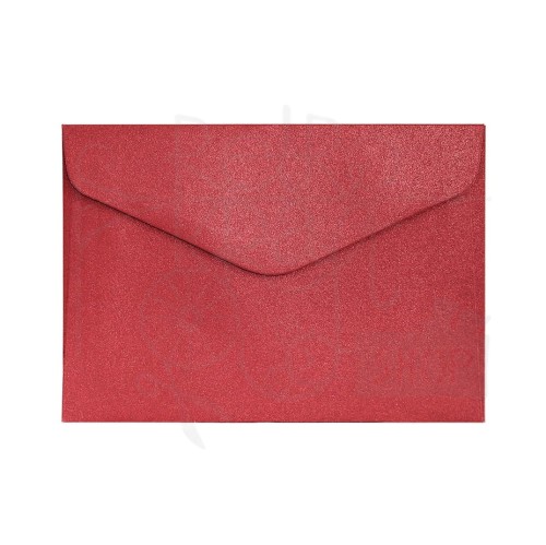 Koperta C6 Pearl czerwony Galeria Papieru