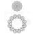 Stempel gumowy kauczukowy rozety ramki 2 zestaw 2 szt 48886 45 Heyda