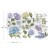 Rub-on Decor Transfers 15x32.5cm Mystic Hydrangea 3 arkusze ReDesign 653408 Prima