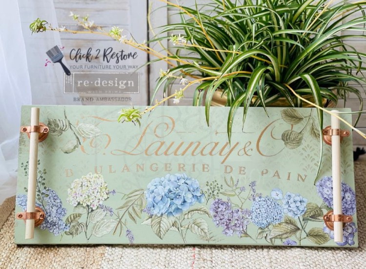 Rub-on Decor Transfers 15x32.5cm Mystic Hydrangea 3 arkusze ReDesign 653408 Prima
