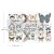 Rub-on Decor Transfers 15x32.5cm Papillon Collection 3 arkusze ReDesign 653385 Prima