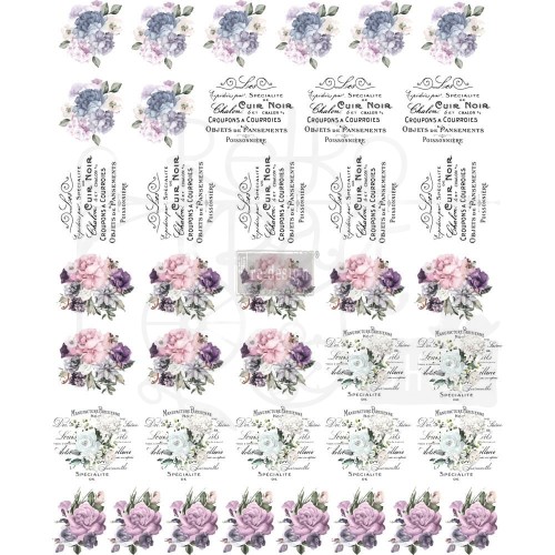 Rub-on Decor Transfers 21.6x26.7cm Paris Cottage ReDesign 636746 Prima