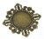 Ozdoba metalowa - medalion okrągły 2 baza kaboszonu 4.2cm - antyczny brąz