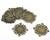 Ozdoba metalowa - medalion okrągły 2 baza kaboszonu 4.2cm - antyczny brąz