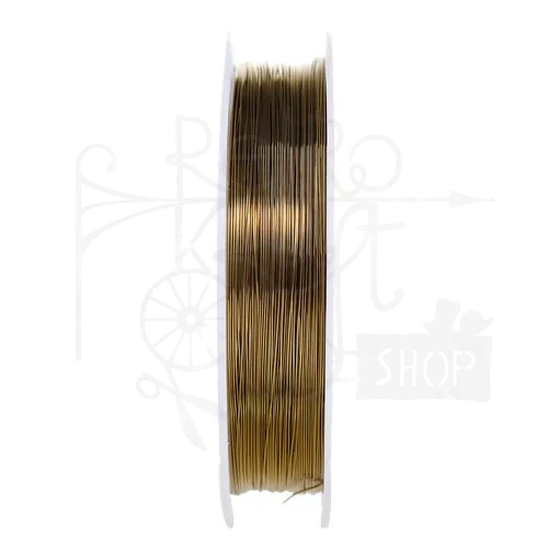Drucik metalowy 0.3mm 20m - brąz