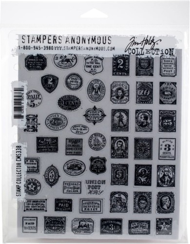 Stempel gumowy kauczukowy Stamp Collector CMS-LG338 Tim Holtz Stampers Anonymous