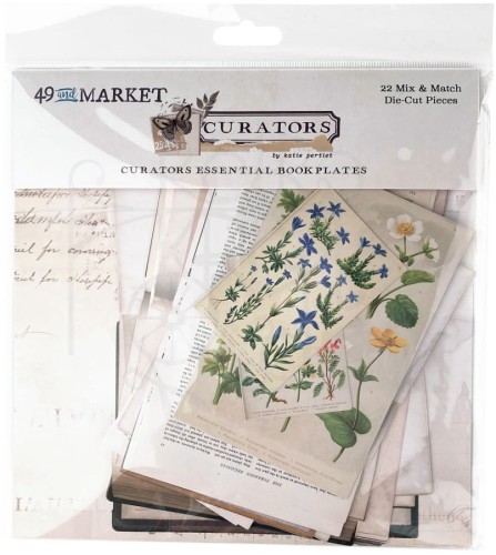 Ozdoby papierowe Curators Essential Bookplates 22 karty C37087 49 and Market