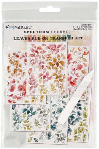 Rub-on transfer 15x20cm Spectrum Sherbet 6 arkuszy SS36394 49 and Market