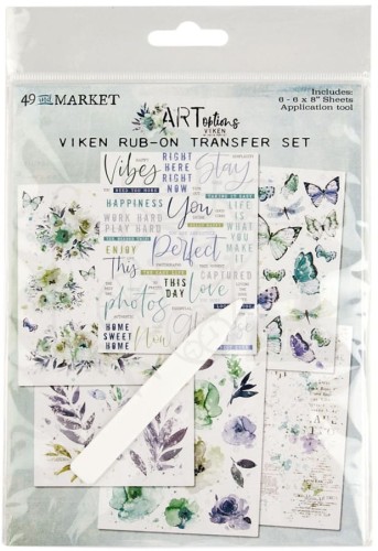 Rub-on transfer 15x20cm ARToptions Viken 6 arkuszy AOV36875 49 and Market