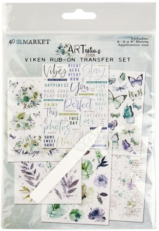 Rub-on transfer 15x20cm ARToptions Viken 6 arkuszy AOV36875 49 and Market