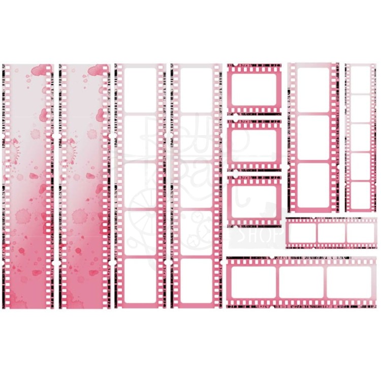 Ozdoba klisza Essential Filmstrips Color Swatch Blossom 11 elementów CSB40148 49 and Market