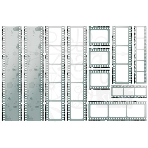 Ozdoba klisza Essential Filmstrips Color Swatch Eucalyptus 11 elementów CSE39920 49 and Market