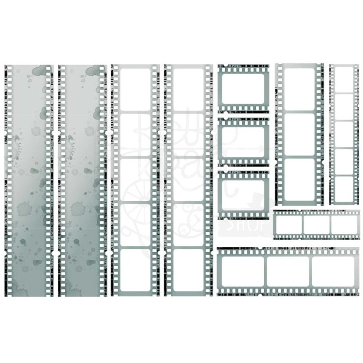 Ozdoba klisza Essential Filmstrips Color Swatch Eucalyptus 11 elementów CSE39920 49 and Market