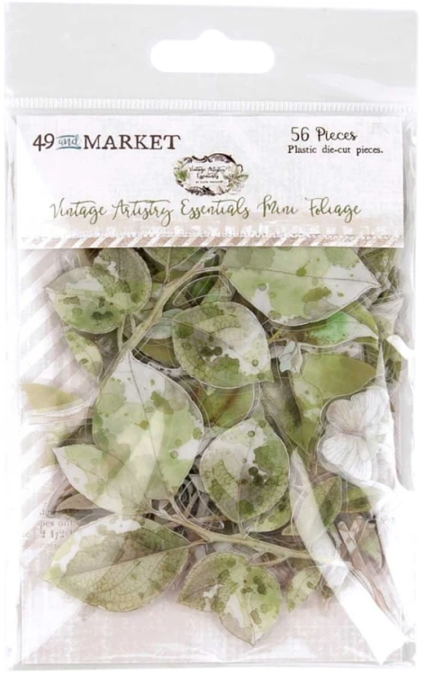 Ozdoby liście Vintage Artistry Essentials Foliage Mini 56szt VAE35854 49 and Market
