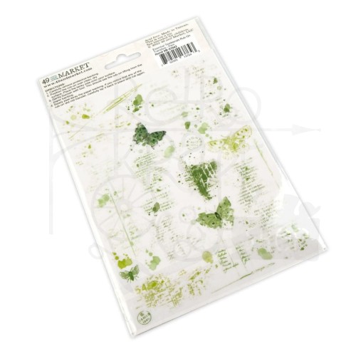 Rub-on transfer 15x20cm Essential Textblends Fern 2 arkusze VBRUBONS 37643 49 and Market