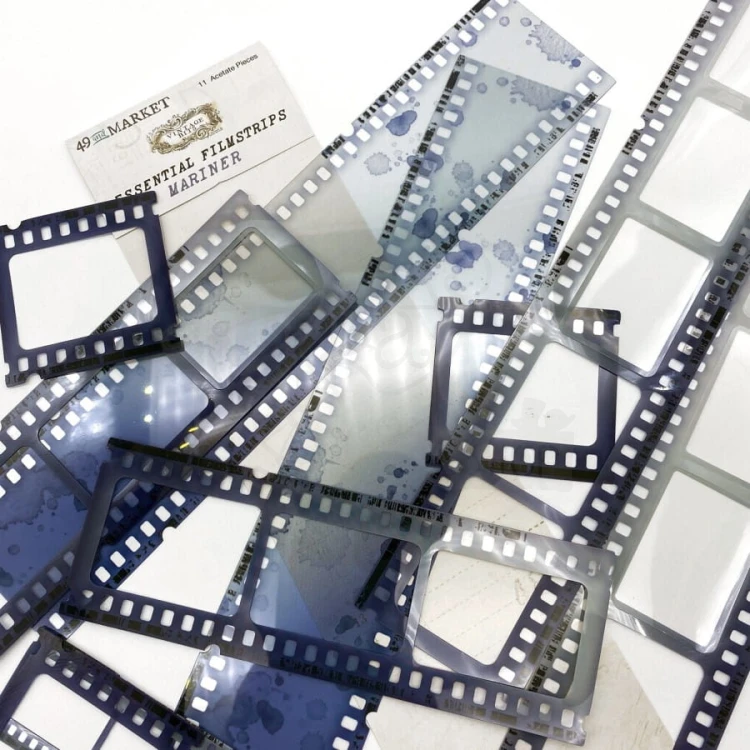 Ozdoba klisze Vintage Bits Essential Filmstrips Mariner 11 elementów VBSTRIPS 37681 49 and Market