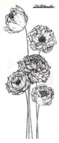 Stempel silikonowy Kwiaty 3 LB2190 LaBlanche