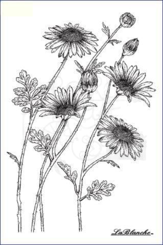 Stempel silikonowy Kwiaty 4 LB2191 LaBlanche