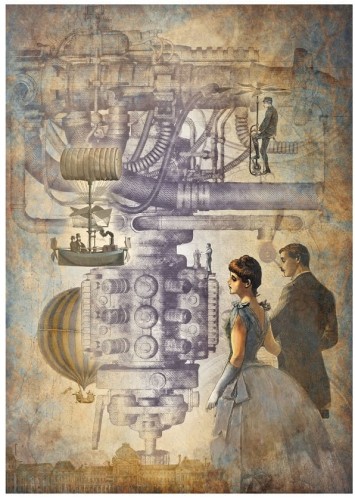 Papier ryżowy 24x33 Steampunk 3 LBD243.3 LaBlanche