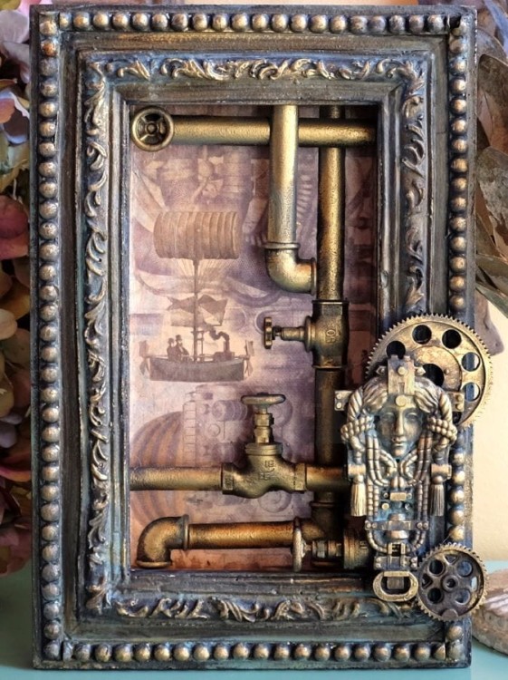 Papier ryżowy 24x33 Steampunk 3 LBD243.3 LaBlanche